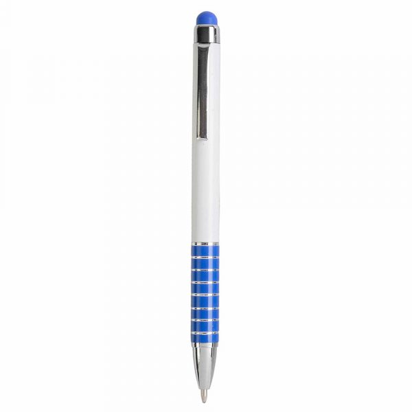 Penna Twist in Plastica con Fusto Bianco Colore Blu