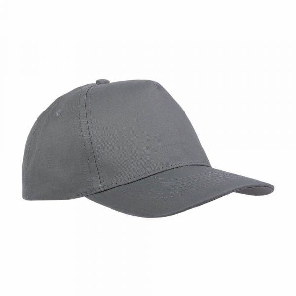 Cappello Baseball Cotone con Tricolore Grigio