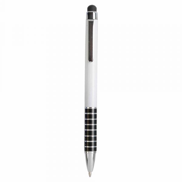 Penna Twist in Plastica con Fusto Bianco Colore Nero